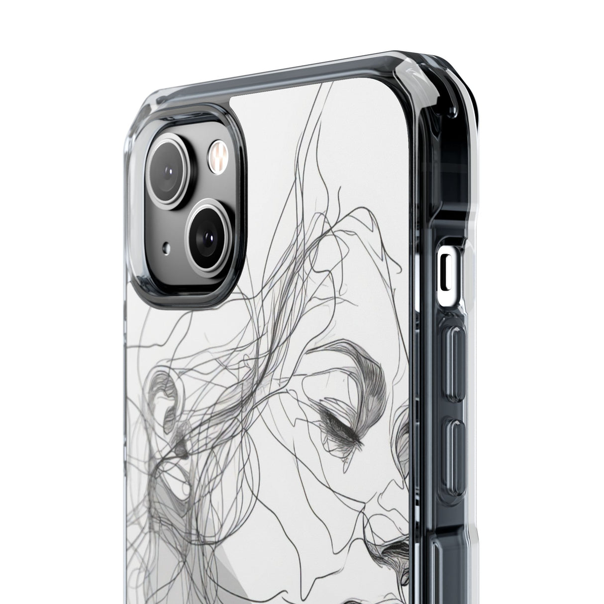 Ethereal Contours - Phone Case for iPhone (Clear Impact - Magnetic)