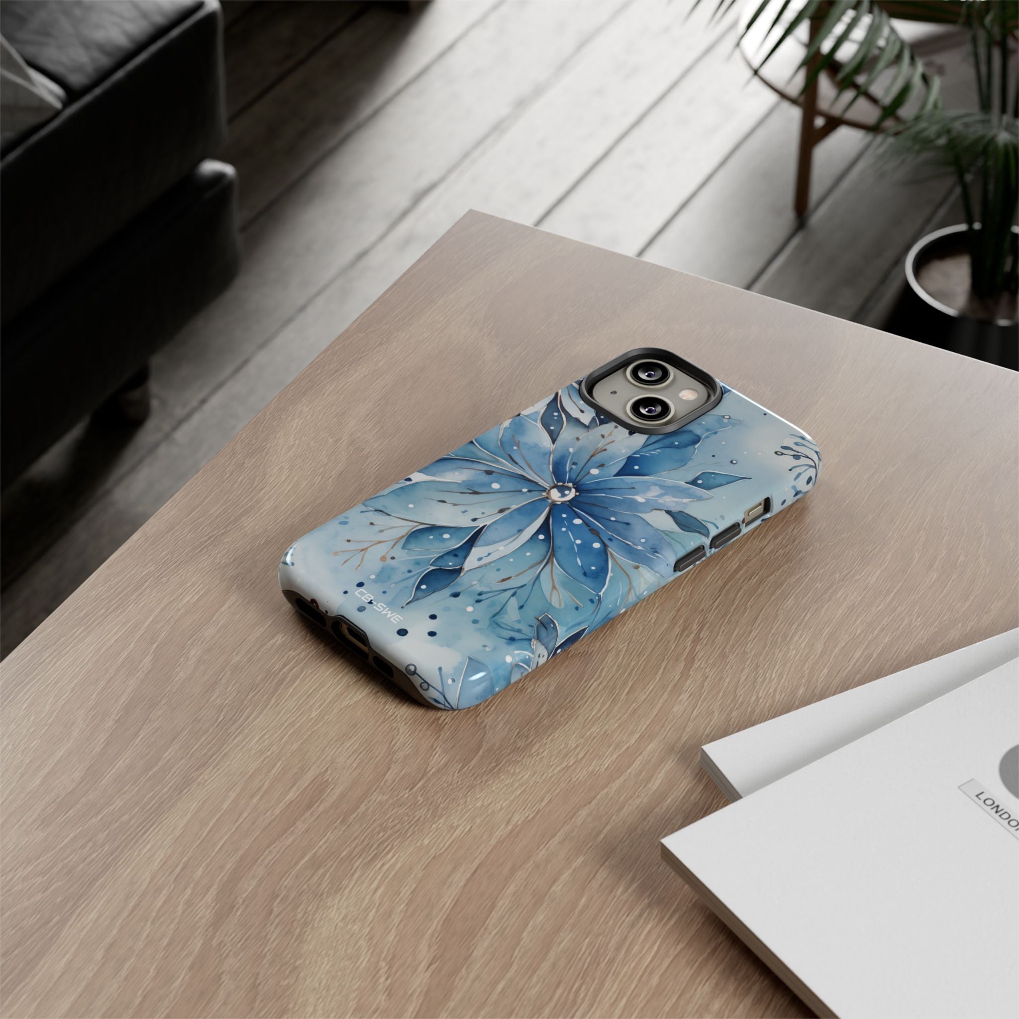 Floral Frost Embrace - iPhone Case