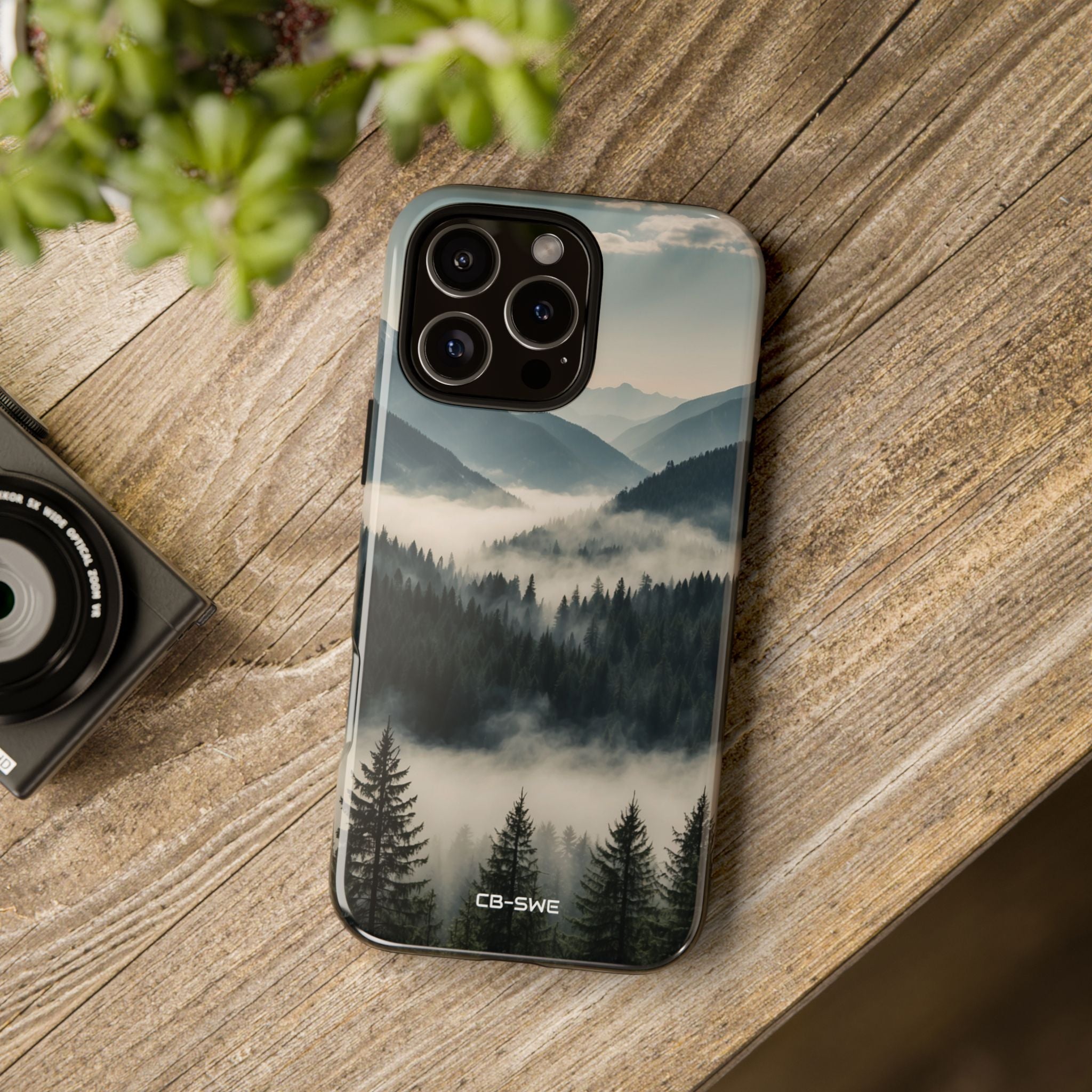 Misty Forest Embrace - iPhone Case