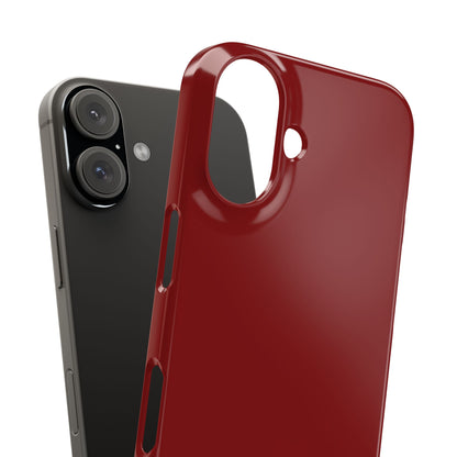 Dark Red iPhone 16 - Slim Phone Case