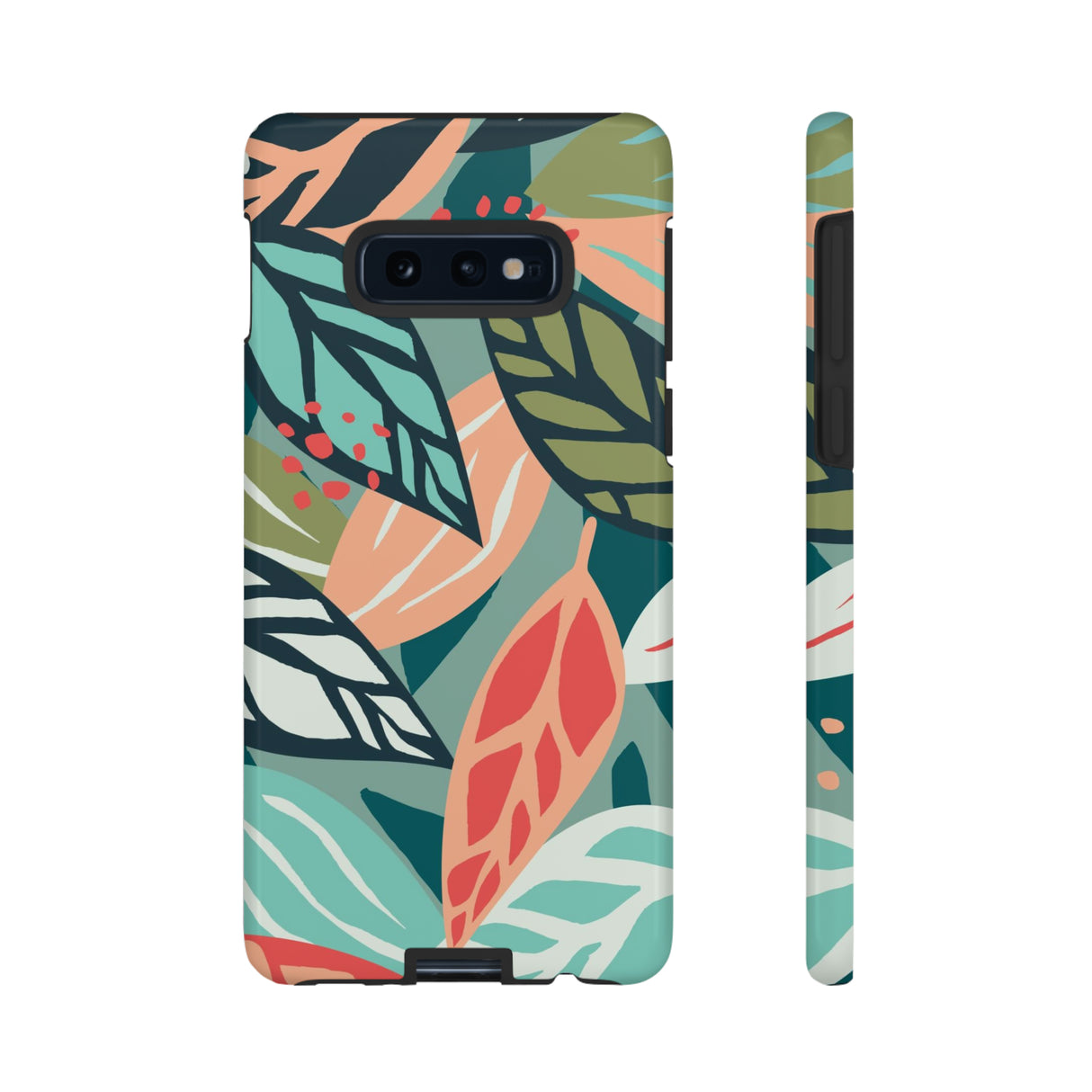 Mixed Tropical Leaf - Protective Phone Case