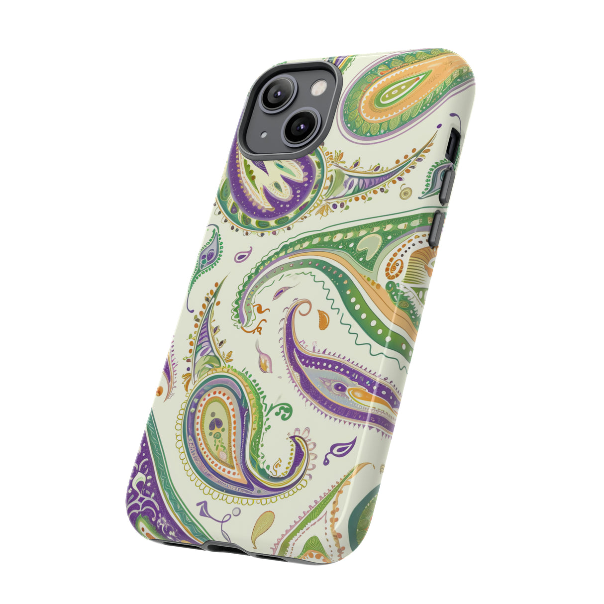 Paisley Pastell Eleganz - Schutzhülle fürs Handy