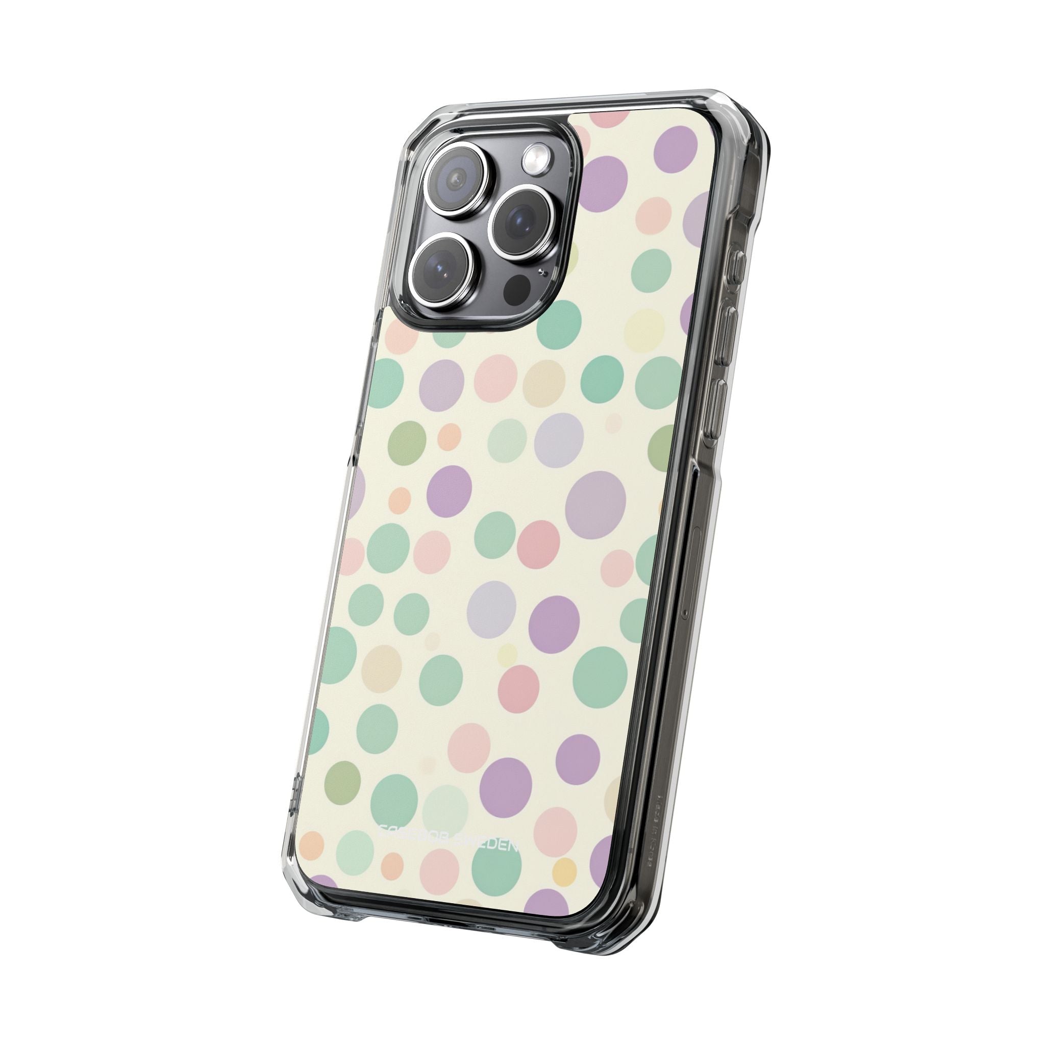 Playful Pastel Polka Dots - Clear Impact iPhone 15 Phone Case