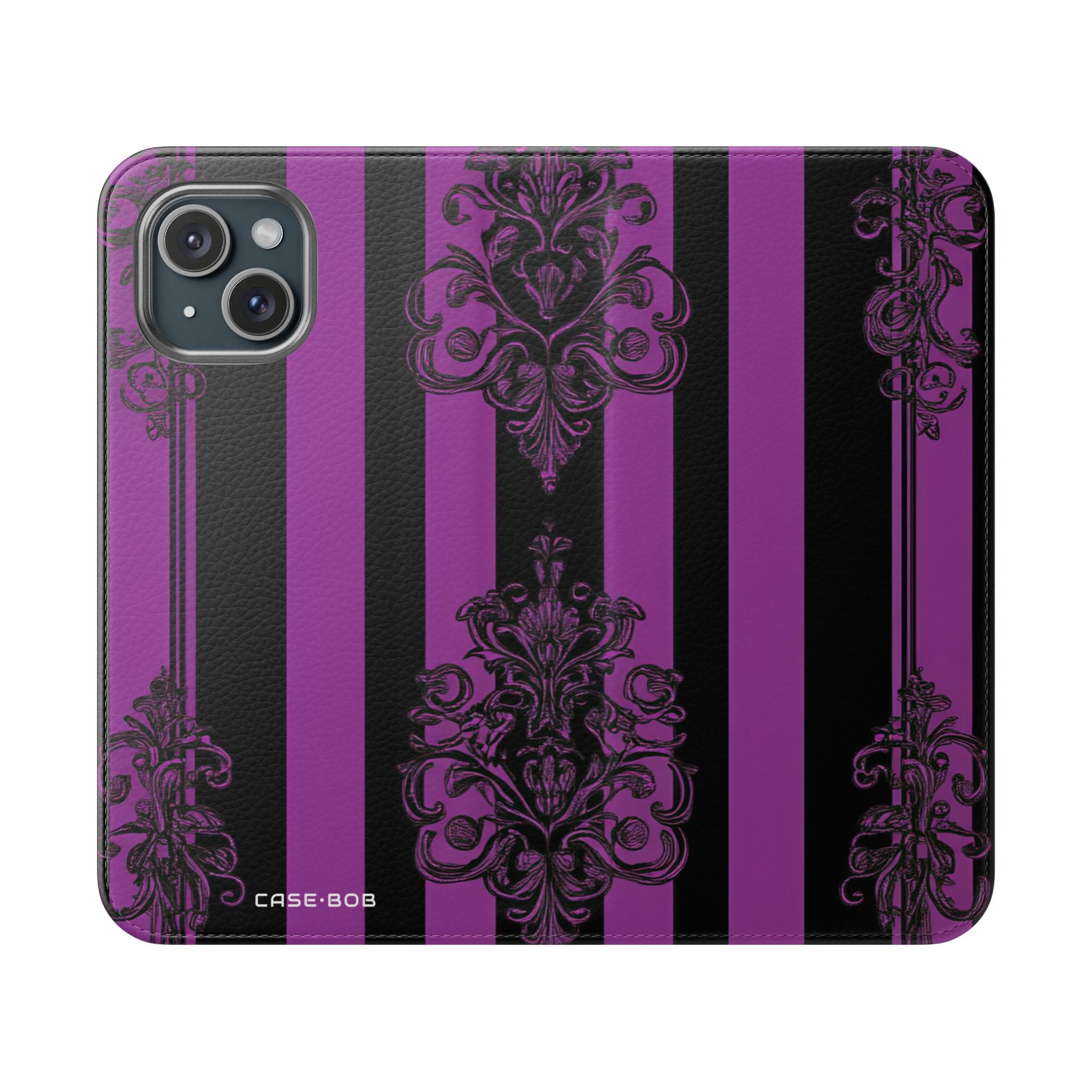 Baroque Stripes - iPhone 15 Case - Wallet