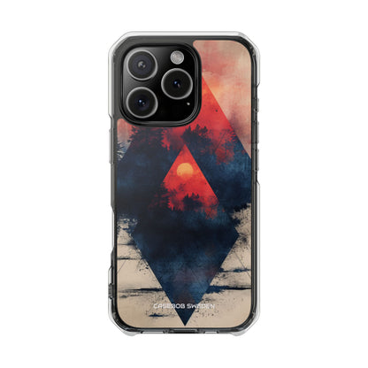 Red Sky Serenity - Clear Impact iPhone 16 Phone Case