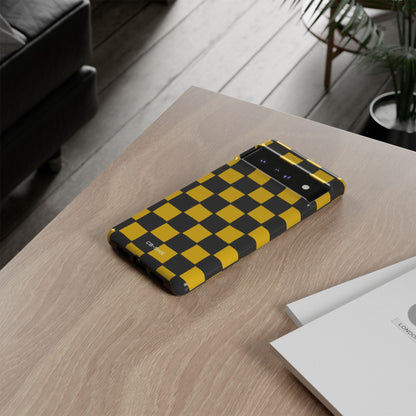 Yellow Squares Dance - Google Pixel Case