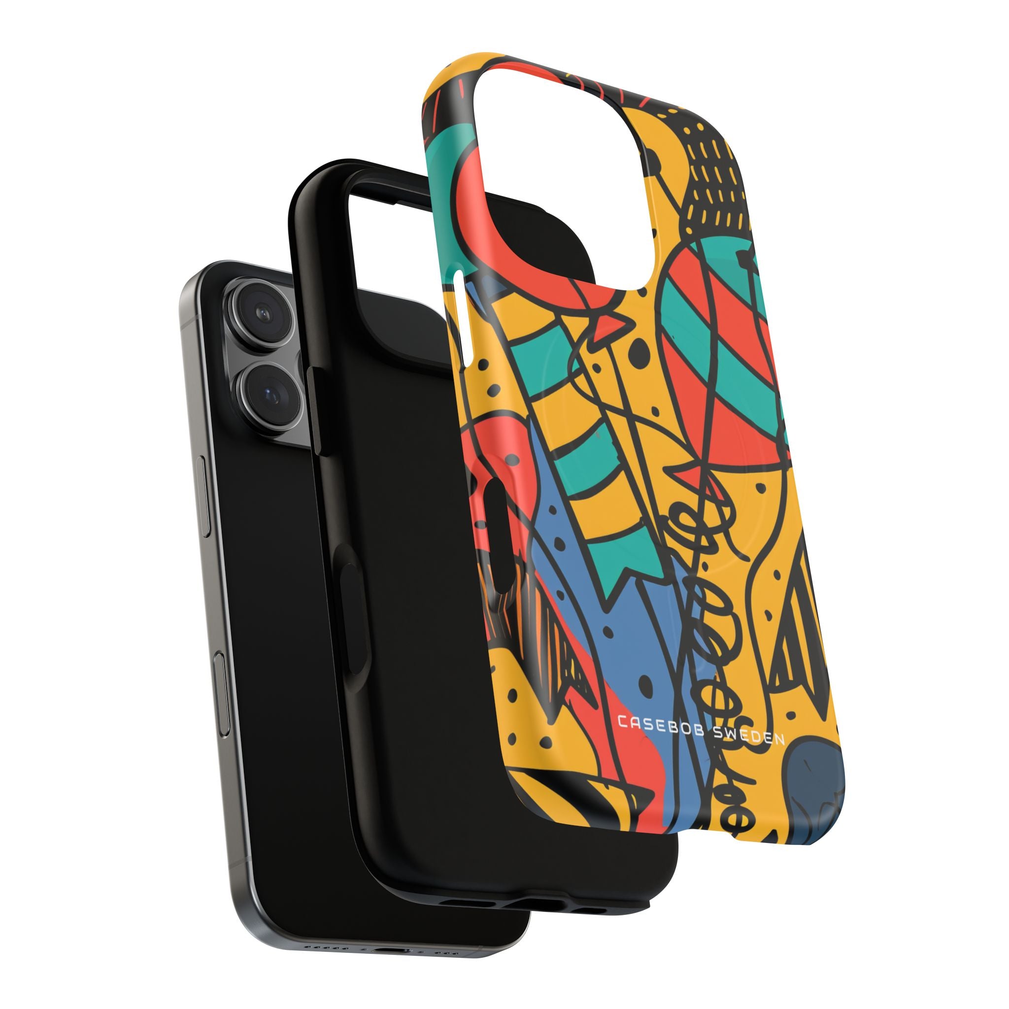 Playful Lines in Motion iPhone 16 | Tough+ Phone Case