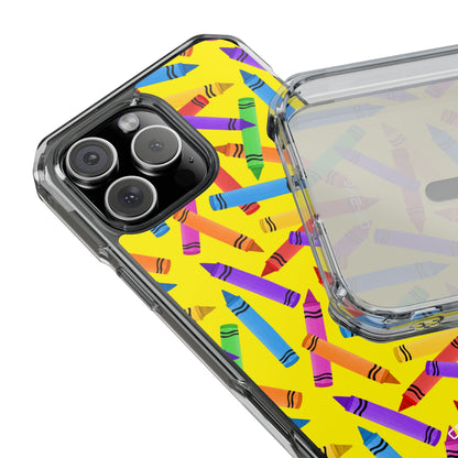 Crayons Scatter Playfully iPhone Case - Impact
