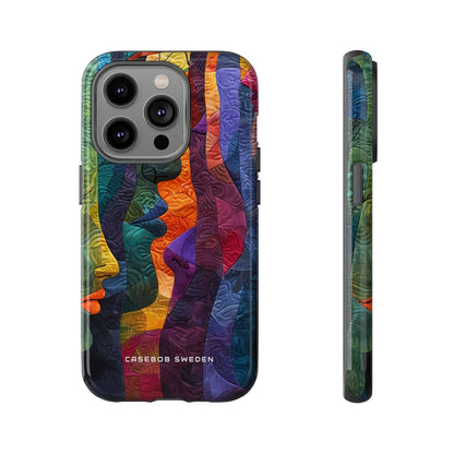 Harmonized Faces and Nature Fusion iPhone 14 - Tough Phone Case