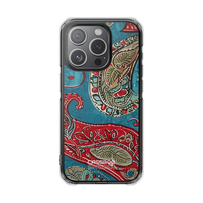 Paisley Floral Fusion iPhone 15 - Impact Clear+