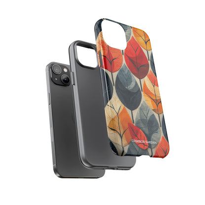 Autumn Leaf Design - Tough iPhone 14 Phone Case