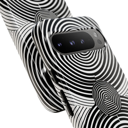 Monochrome Spiral Motion Google Pixel 9 - Tough