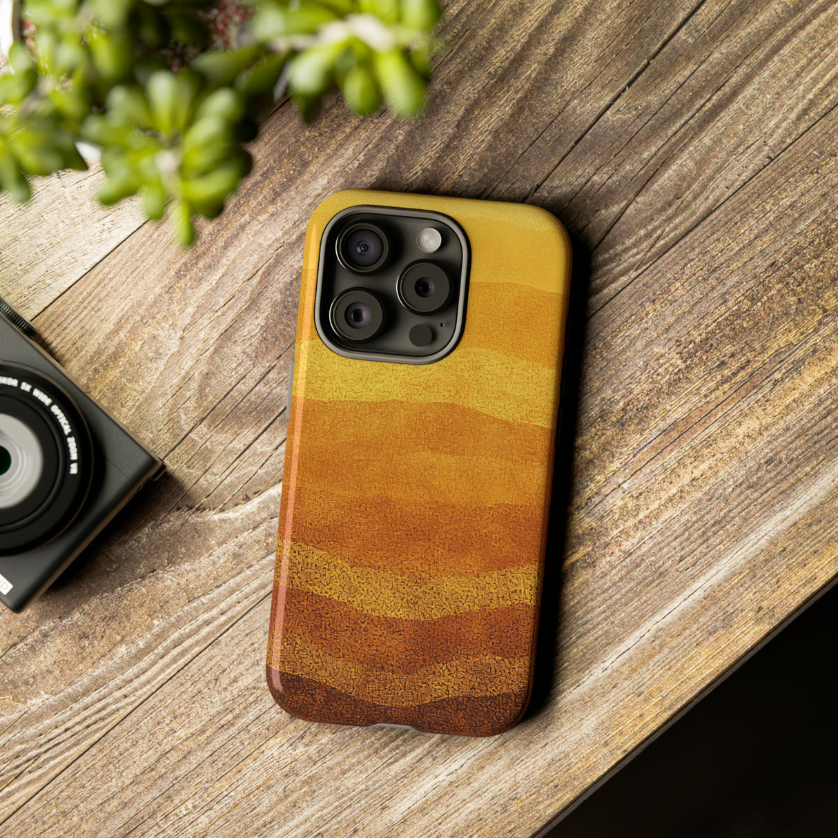 Sunset Gleam: Radiant Gradient - Protective Phone Case