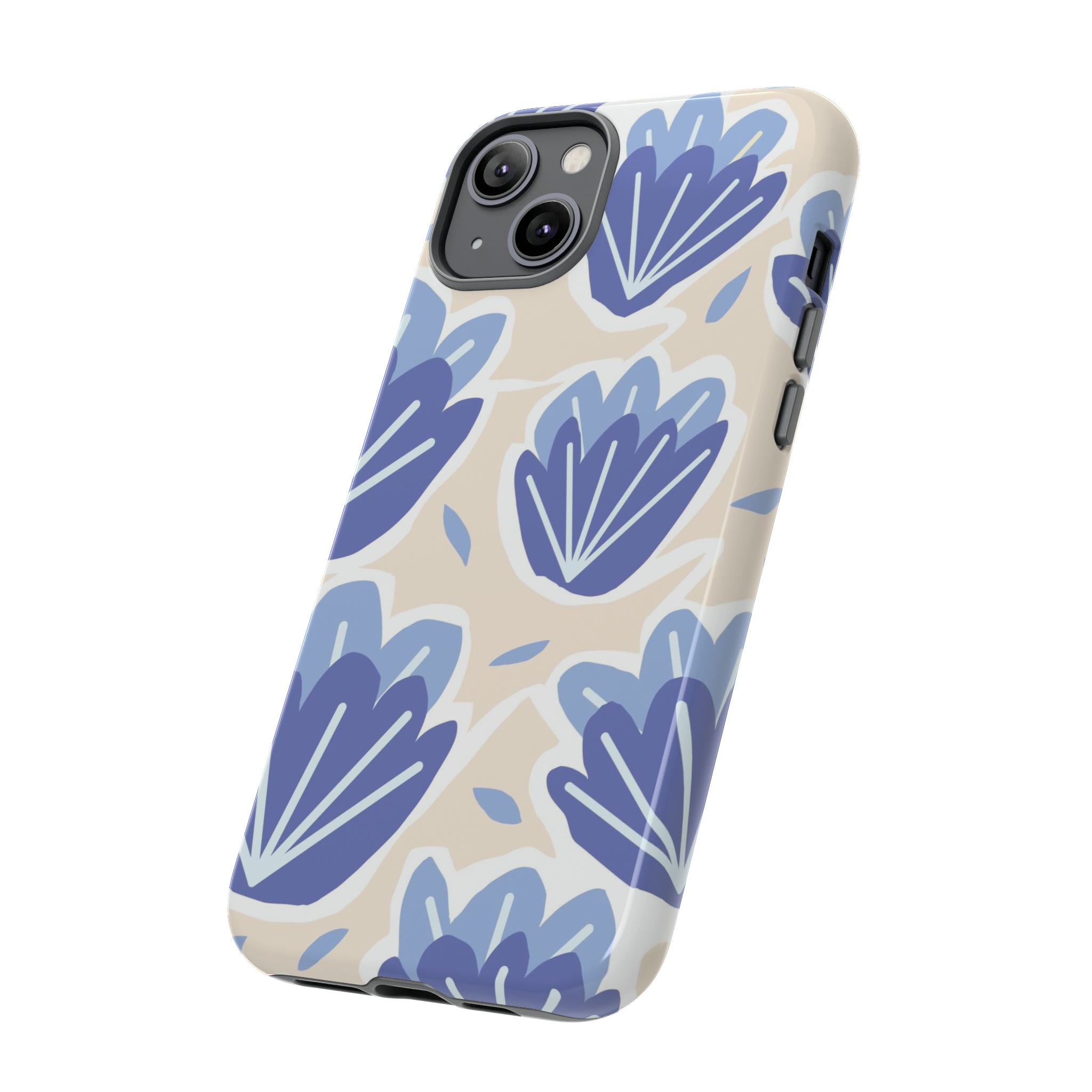 Light Blue Happy Flower - Protective Phone Case