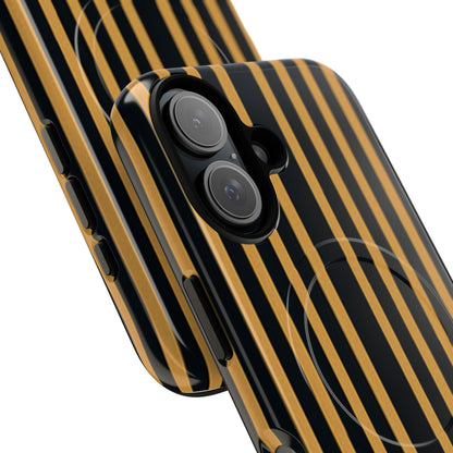 Golden Stripes iPhone 16 Case - Tough+