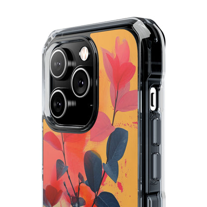 Vivid Floral Harmony iPhone 14 - Clear Impact Phone Case