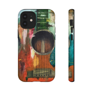 Oil painting - Guitar - Protective Phone Case