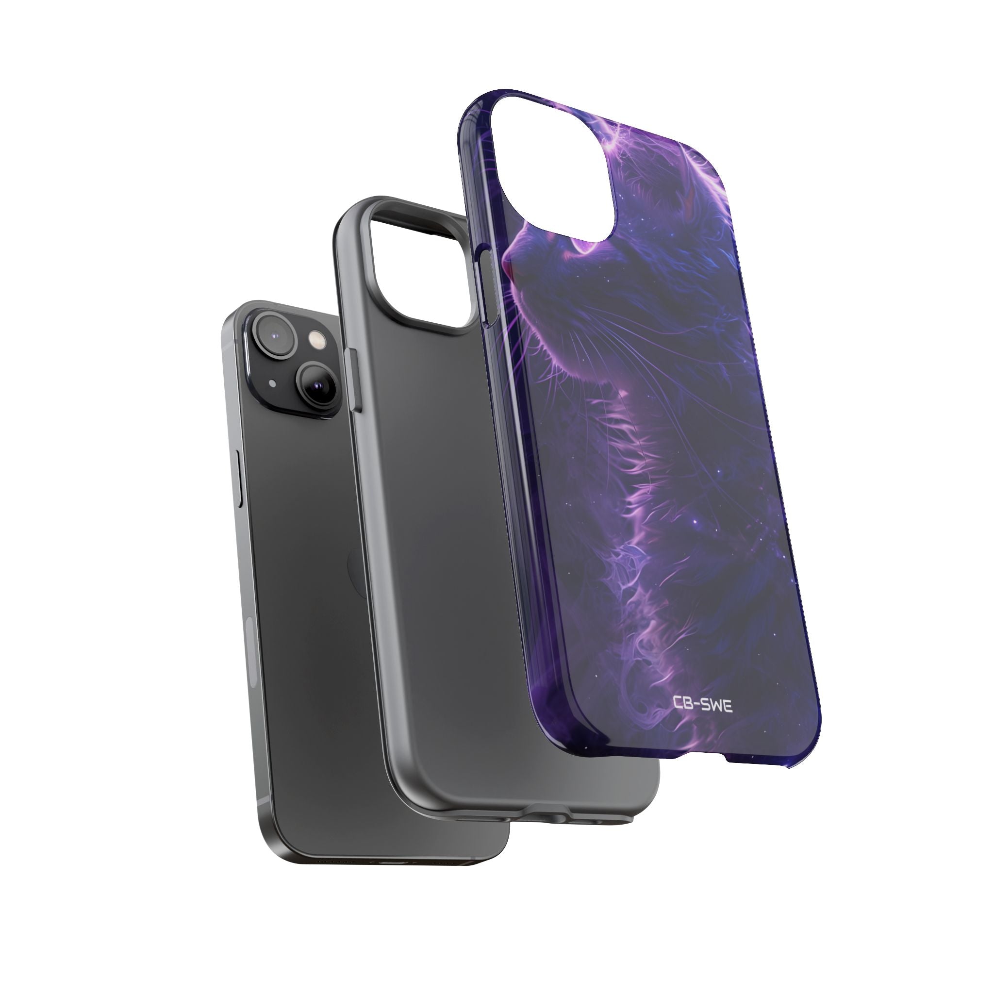 Mystical Starlit Cat - iPhone Case