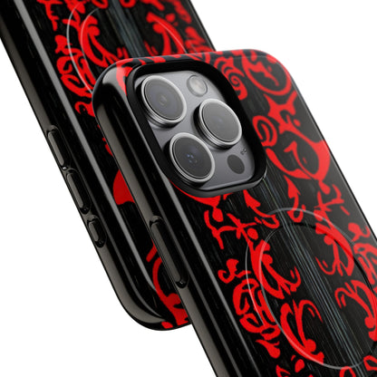 Gothic Crimson Symmetry iPhone 15 | Tough+ Phone Case