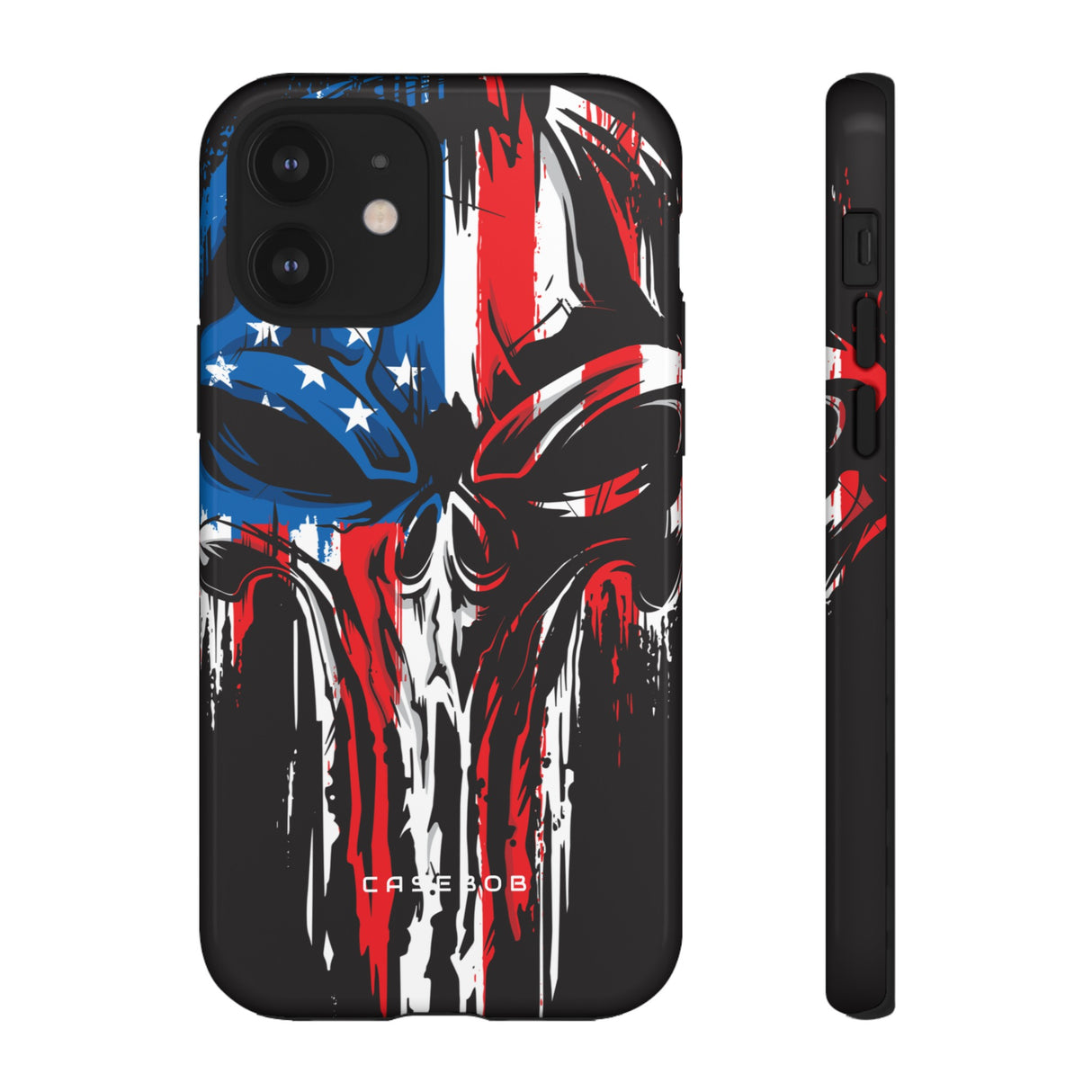 Military Grunge Skull Patriotic - Protective Phone Case