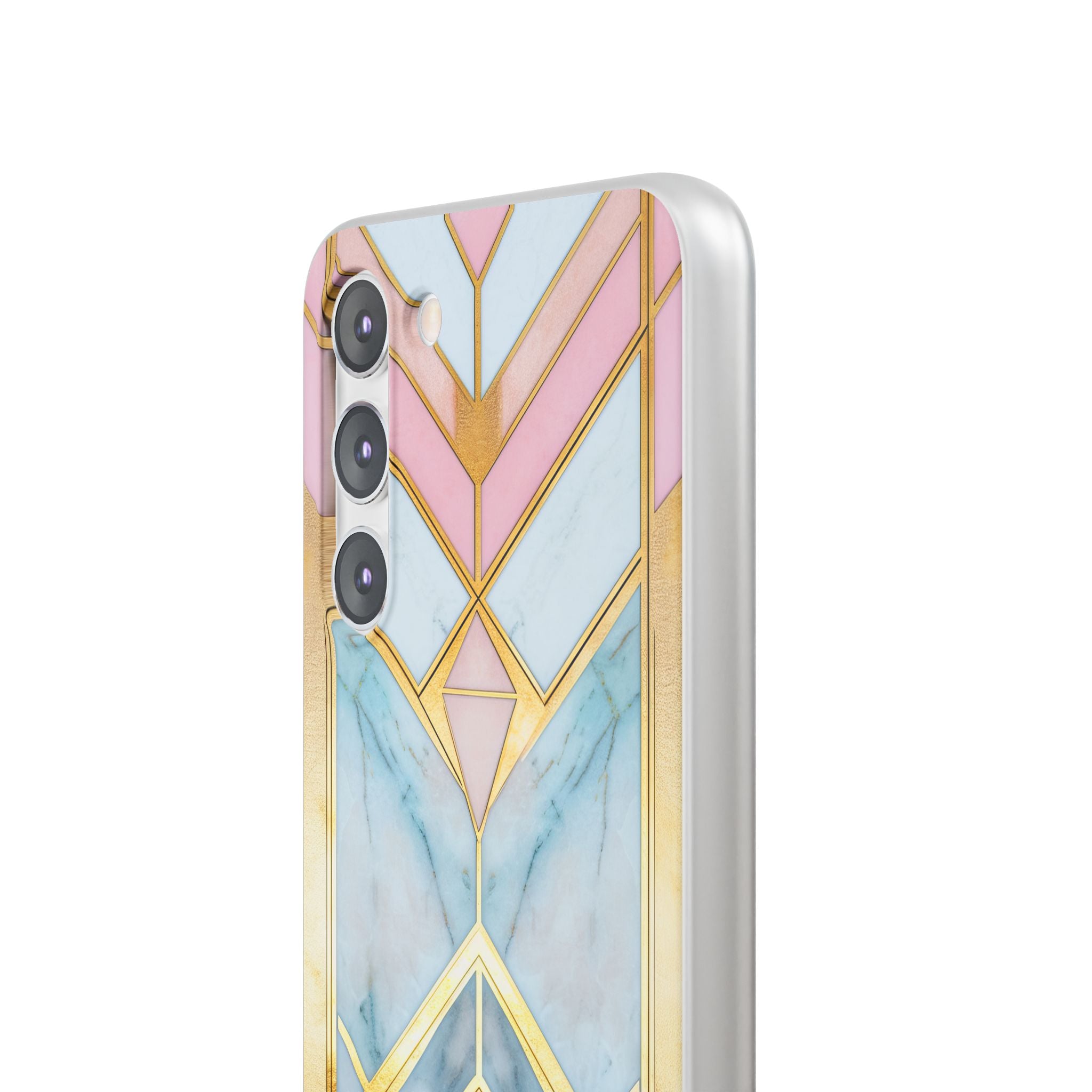 Gold Pink Art Deco - Flexi Samsung S23 Phone Case