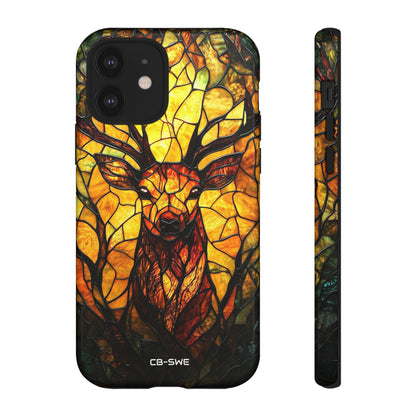 Glowing Stag Emerges - iPhone Case