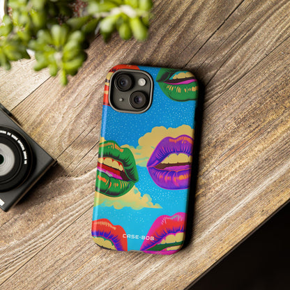 Colorful Lipscape iPhone 15 Case - Tough