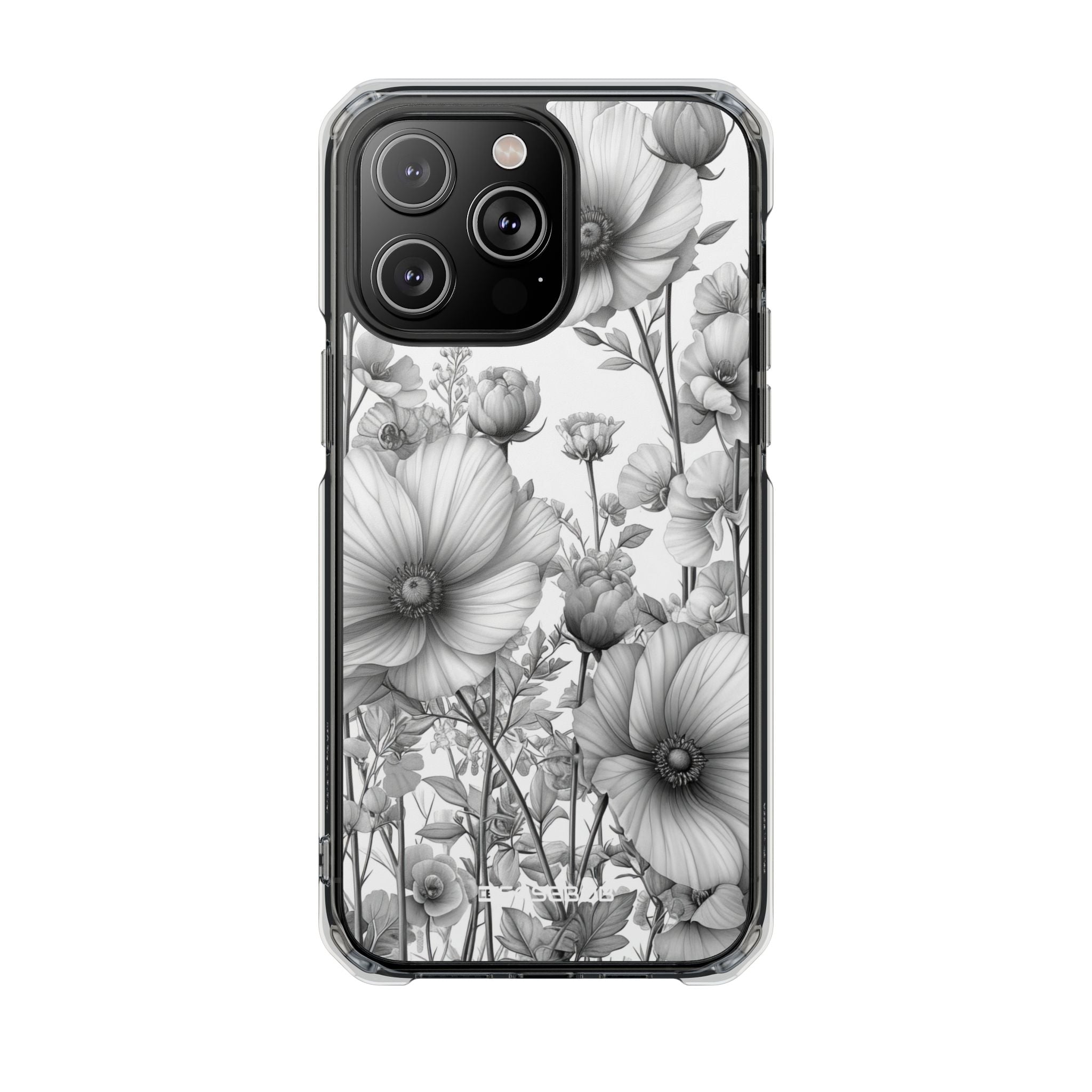 Monochrome Flora - Phone Case for iPhone