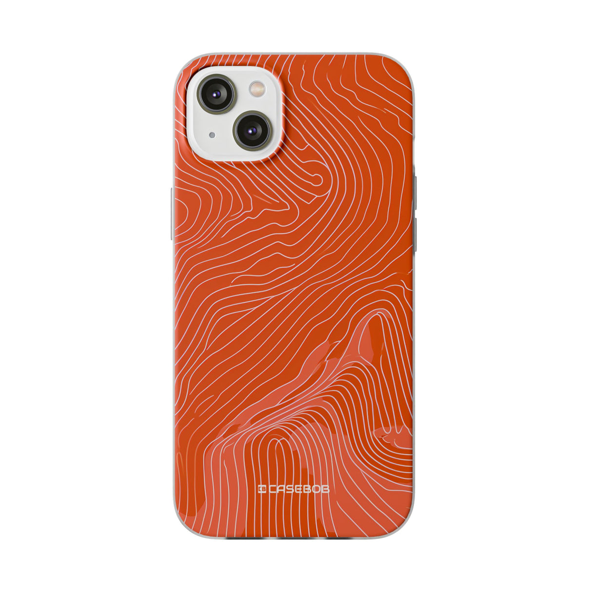 Pantone Tangerine Design | Handyhülle für iPhone (Flexible Hülle)