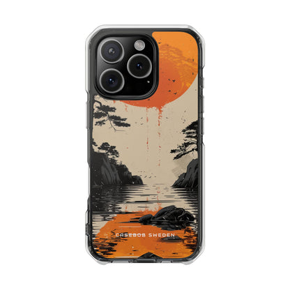 Zen Serenity Sunscape iPhone 16 - Clear Impact Phone Case