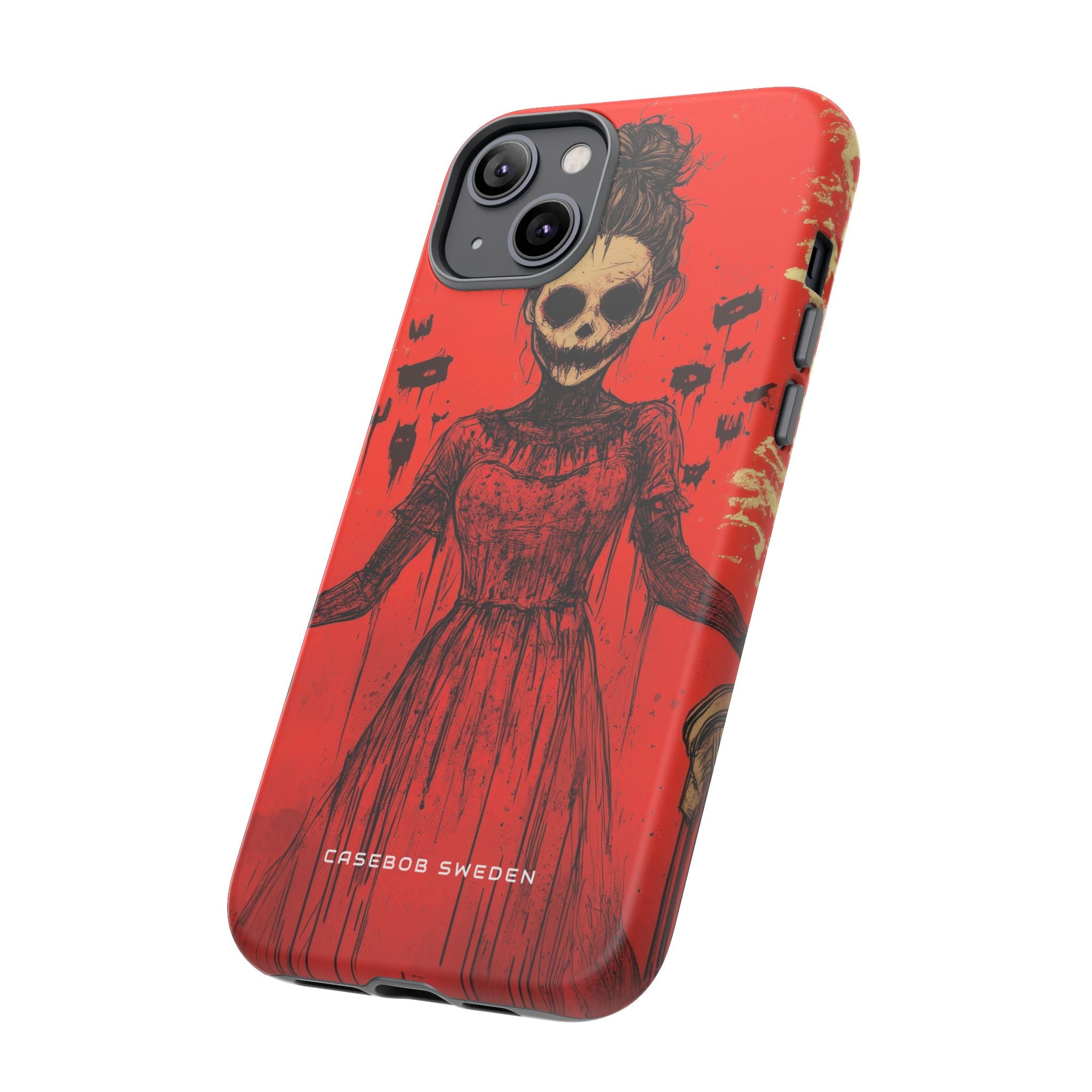 Haunting Scarlet Descent iPhone 14 - Tough Phone Case