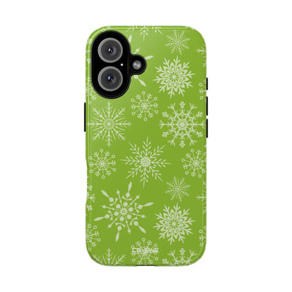 Snowflakes Dance Playfully - iPhone Case