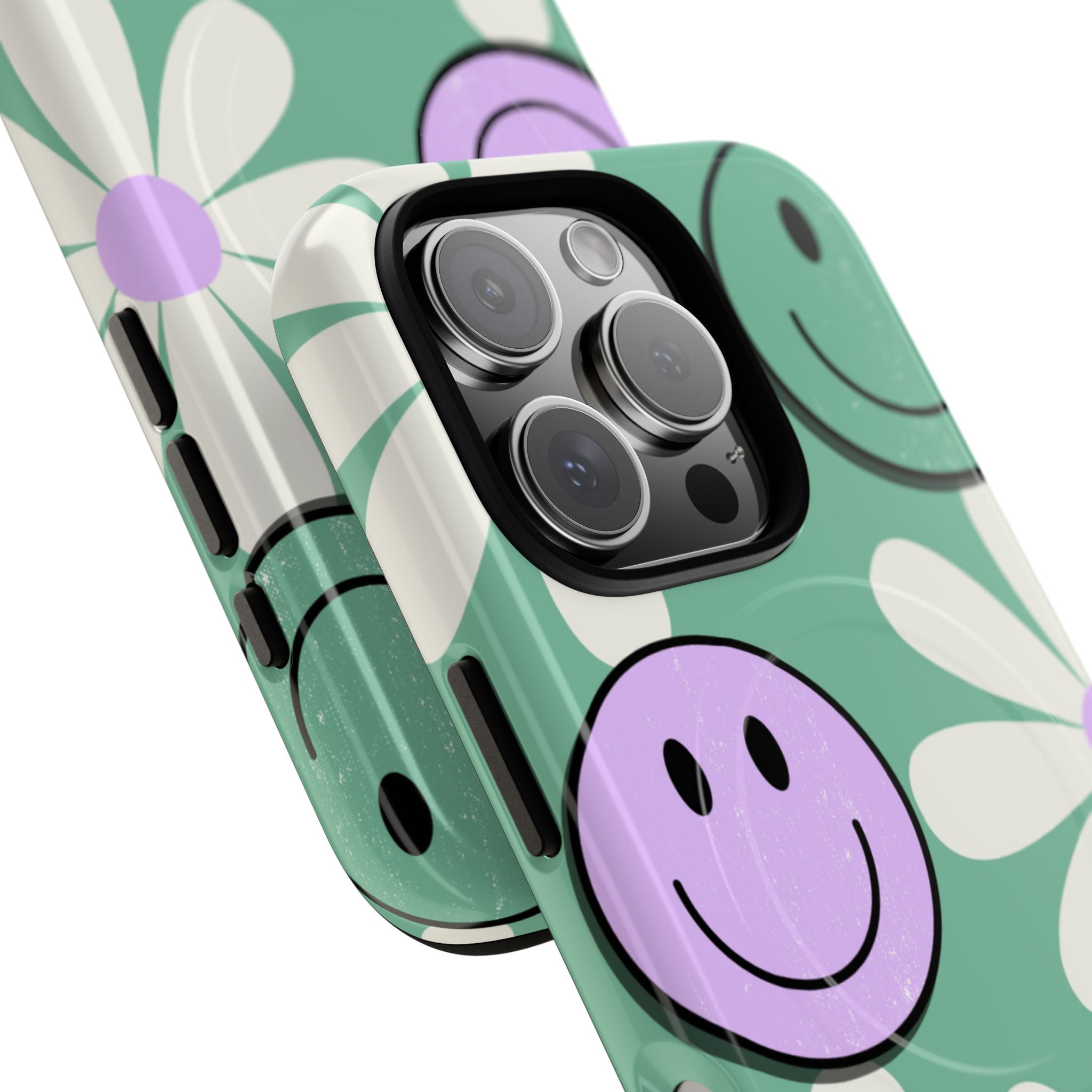 Smiley Daisy Glow iPhone 16 Pro Case - Tough+
