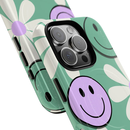 Smiley Daisy Glow iPhone 16 Pro Case - Tough+