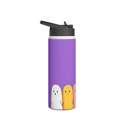 Colorful Ghosts Line - Stainless Steel Water Bottle
