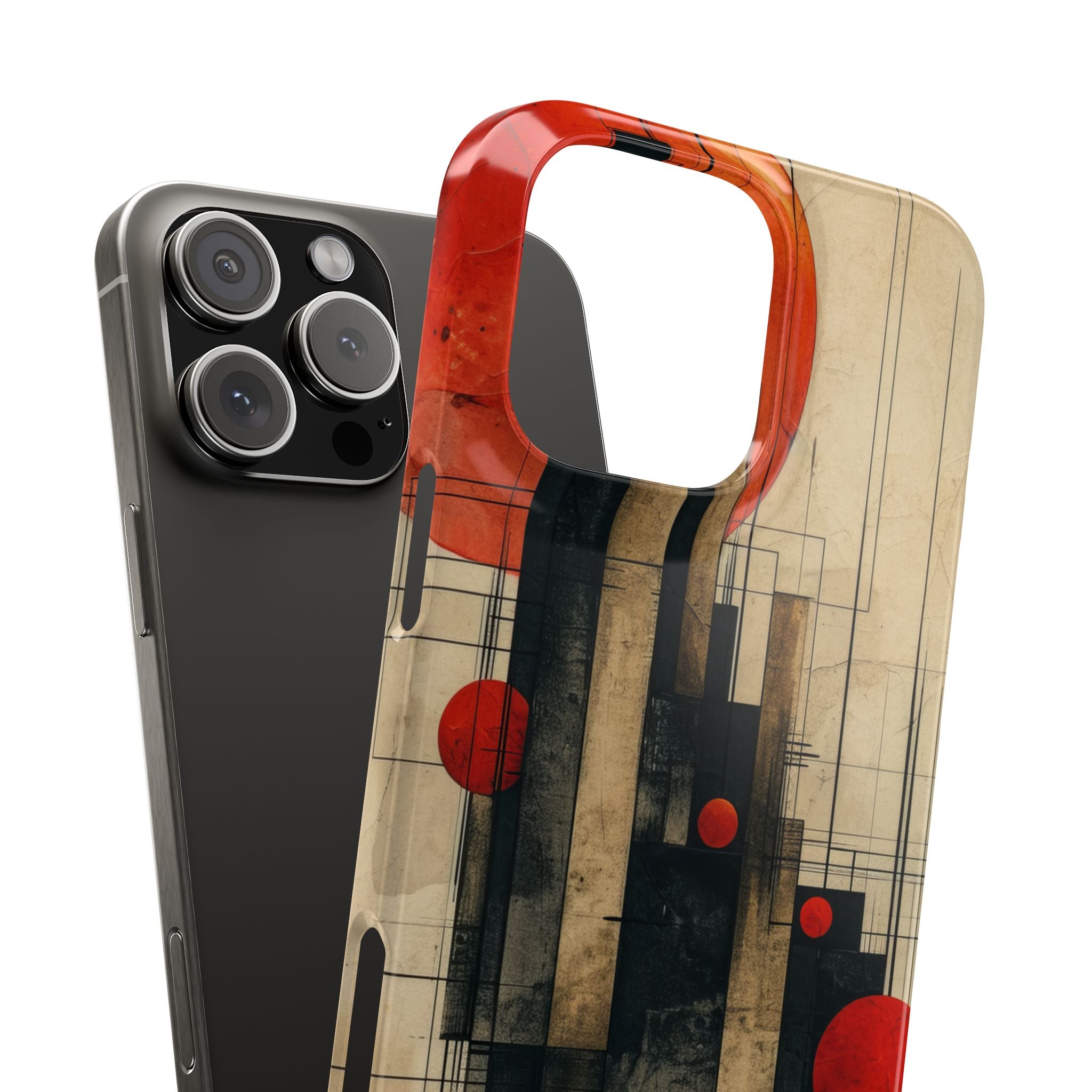 Vintage Geometric Harmony iPhone 16 - Slim Phone Case