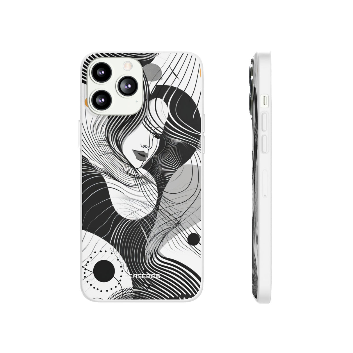 Fluid Noir Rhythm | Flexible Phone Case for iPhone