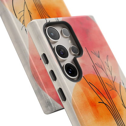 Curved Stem Sunset Samsung S24 Ultra Case - Tough