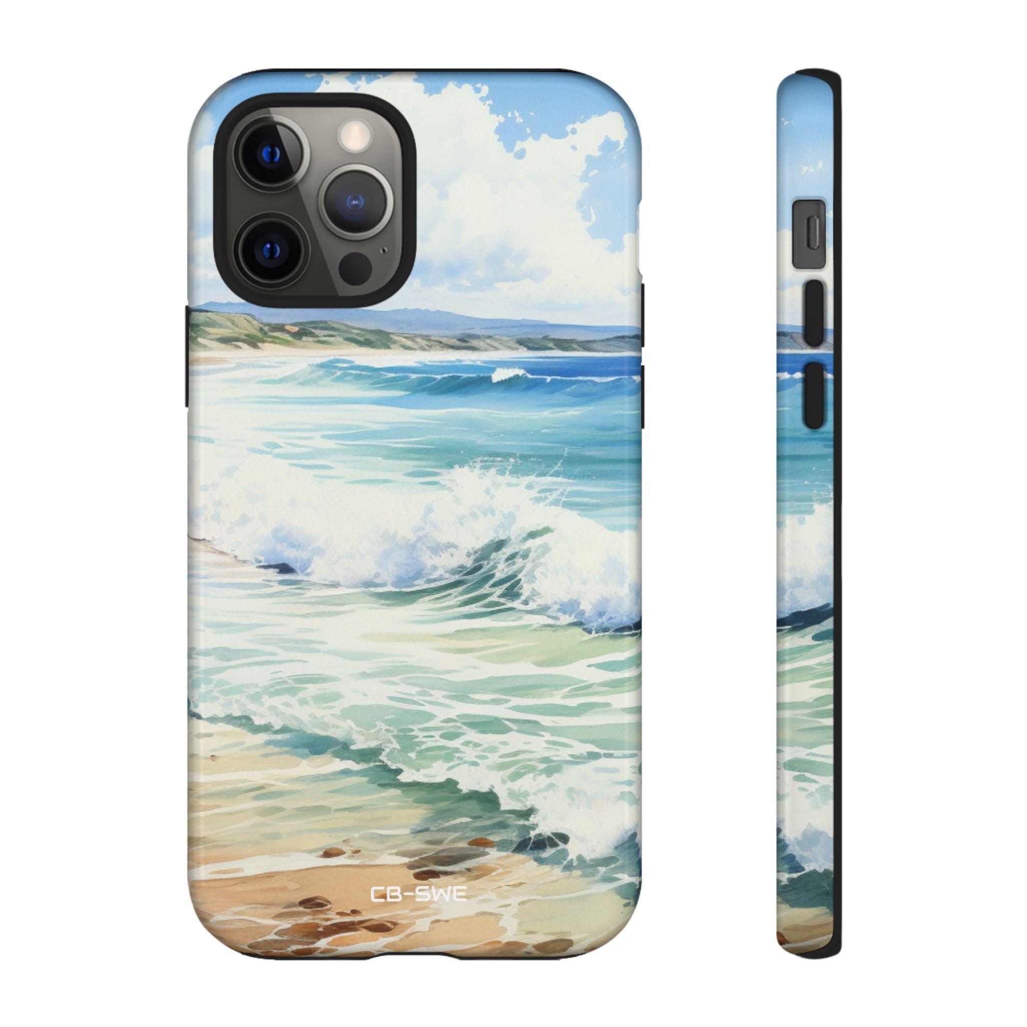 Serene Coastal Watercolors - iPhone Case