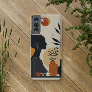 Modern Silhouette Tranquility | Biodegradable Phone Case