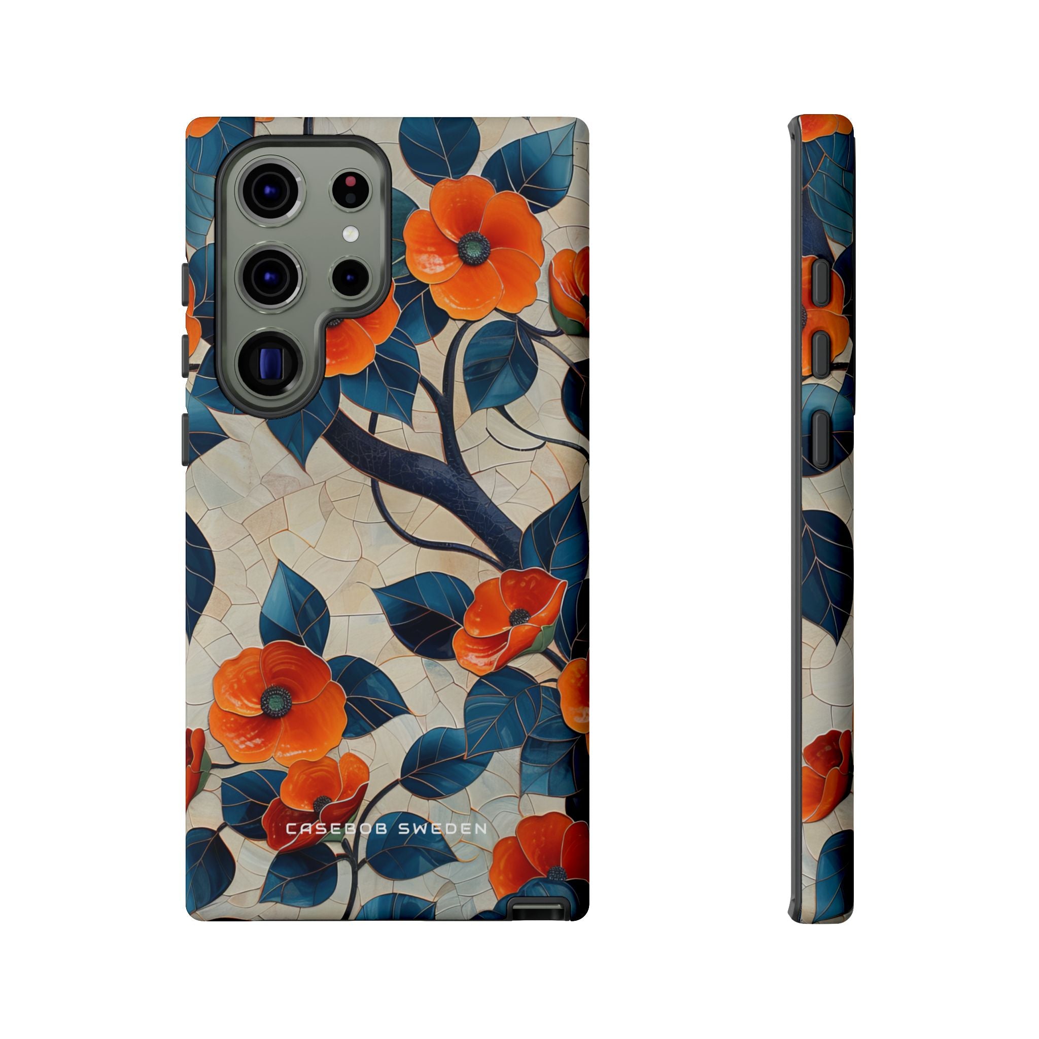 Orange Blossoms Mosaic Harmony Samsung S23 - Tough Phone Case