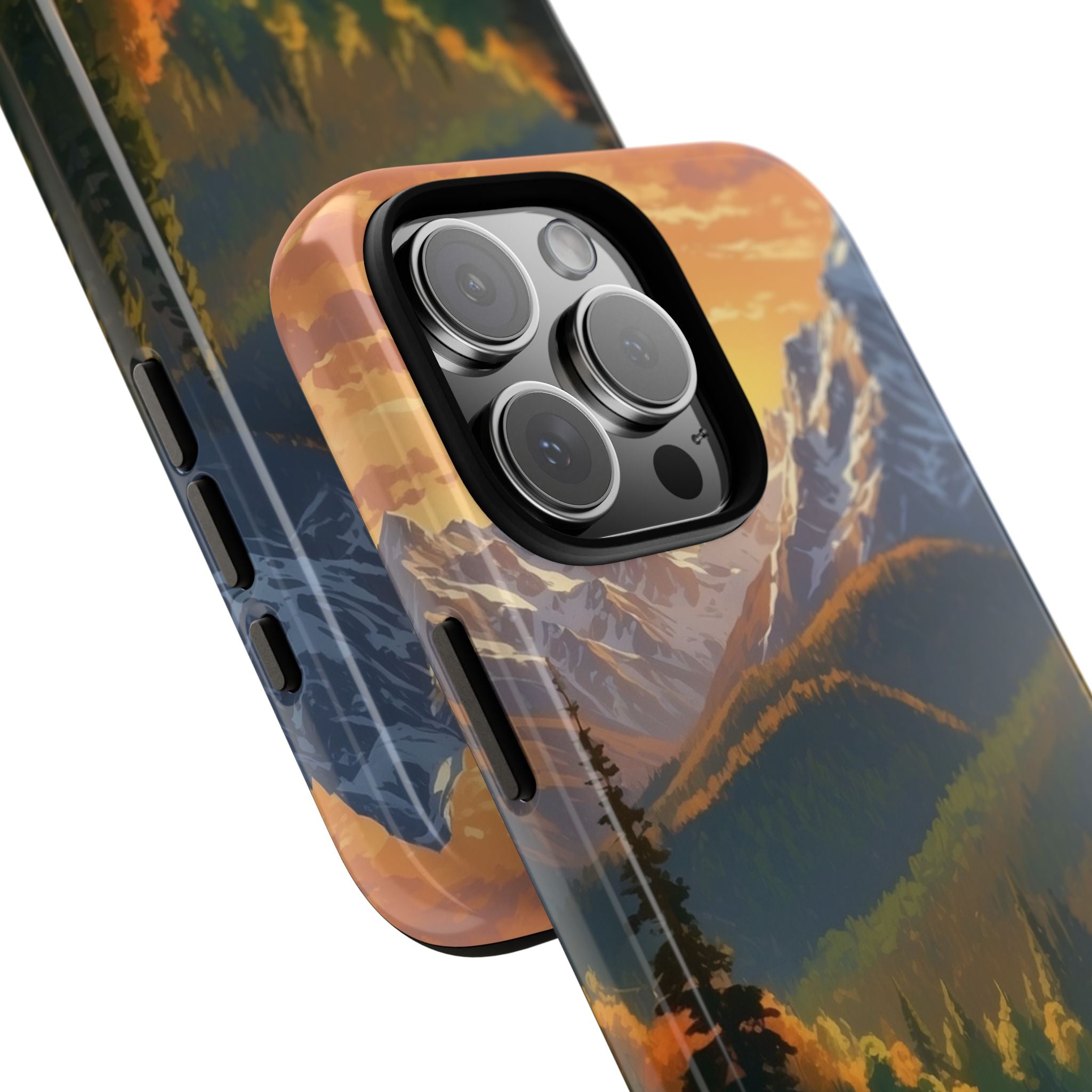 Mountain Reflections Glimmer - iPhone Case