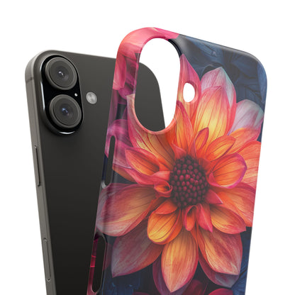 Fiery Bloom Harmony iPhone 16 - Slim Phone Case