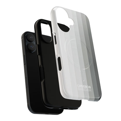 Silver Gradient Stripes iPhone 16 - Tough+