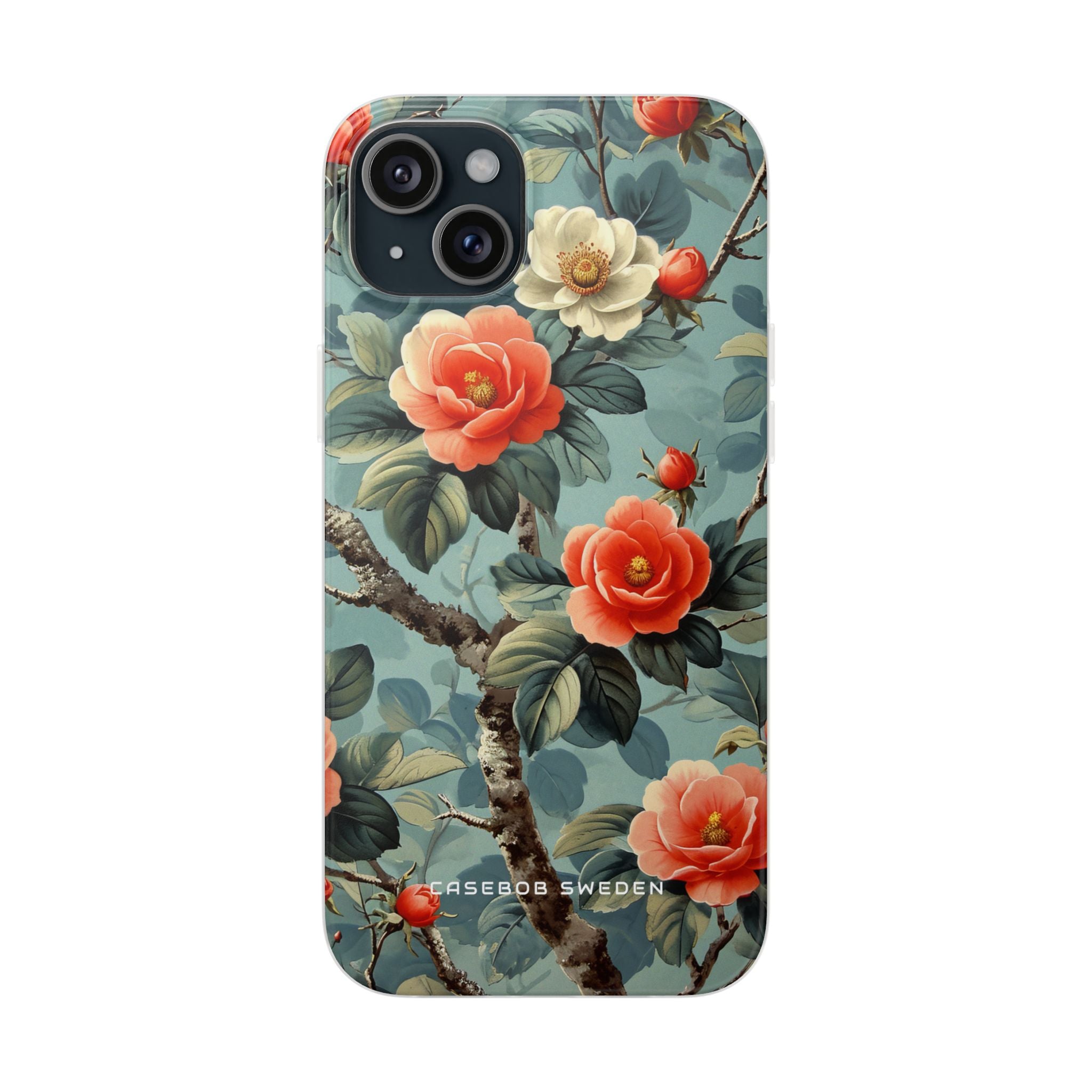 Vintage Floral Romance iPhone 15 - Flexi Phone Case