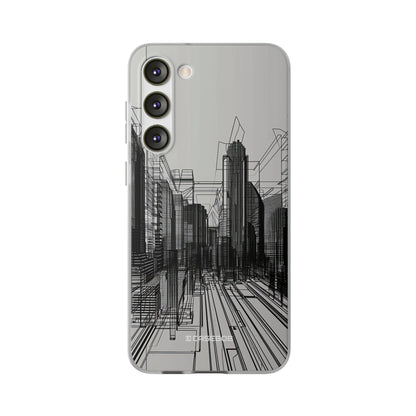 Urban Wireframe | Flexible Phone Case for Samsung Galaxy