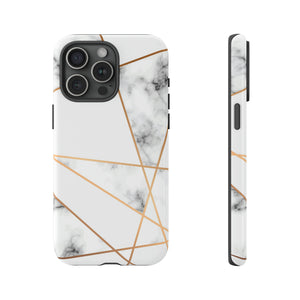 Marble Geometric - Protective Phone Case