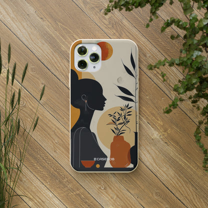 Modern Silhouette Tranquility | Biodegradable Phone Case