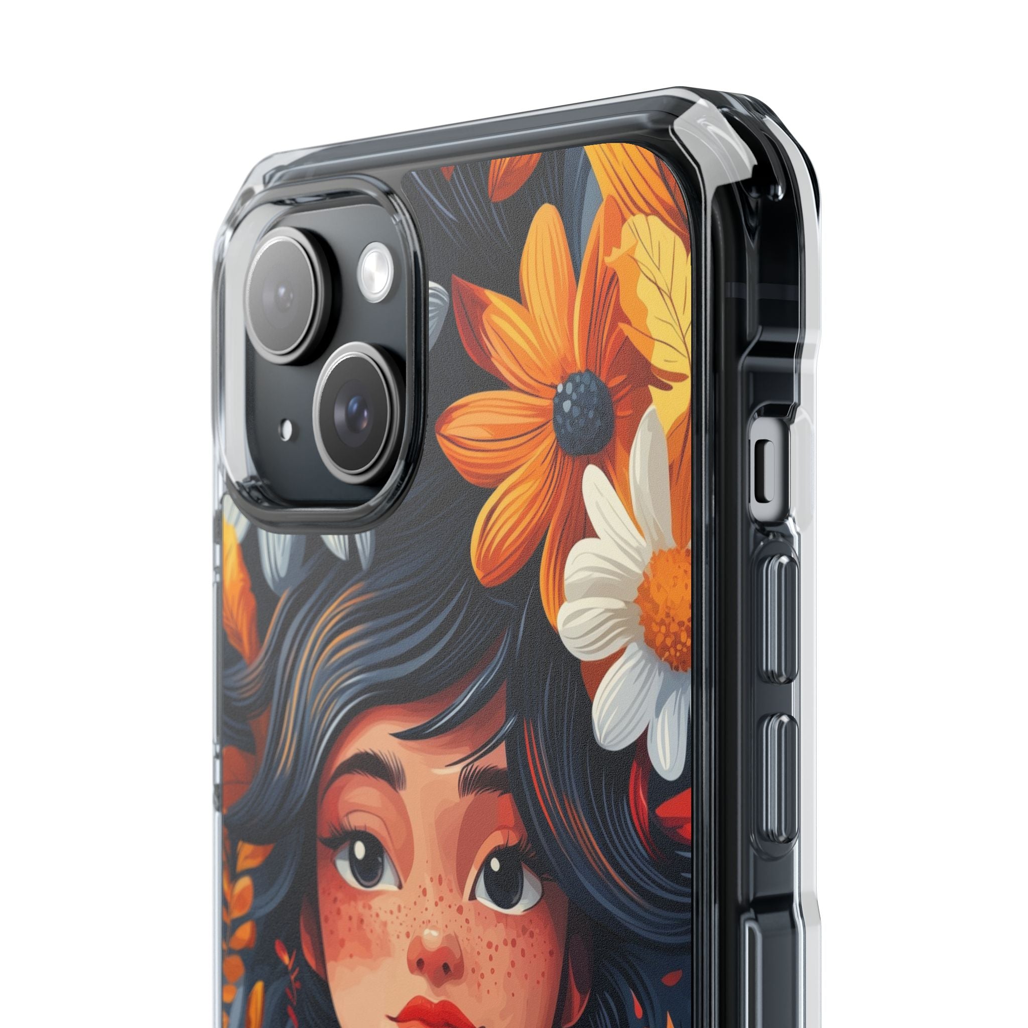 Floral Girl Smiles iPhone Case - Impact