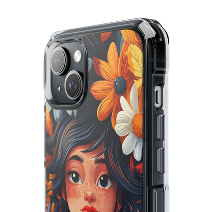 Floral Girl Smiles iPhone Case - Impact